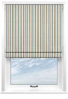 The British Stripe Co. George, Derwent No.1 - Twist&Fit Roman Blind